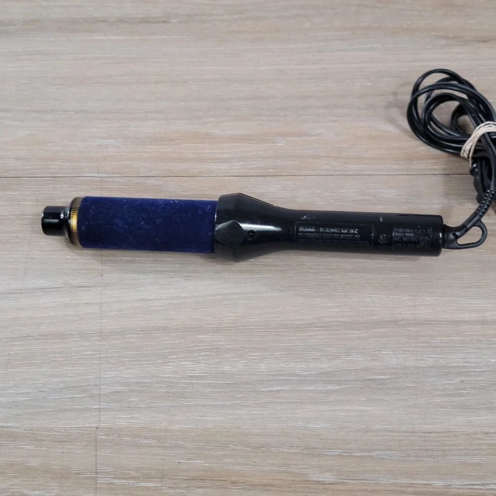 Remington Smart Shaper Curling Iron Model W4100 Blue Velvet Flocked Barrel 1 ¹/4
